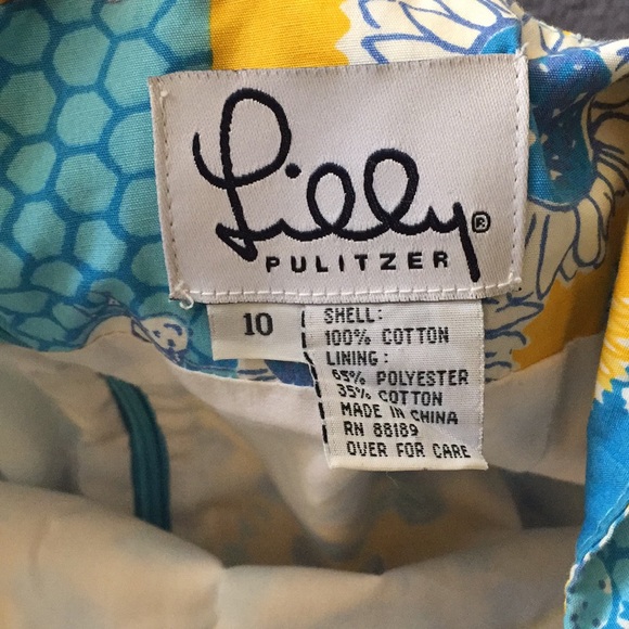 Blue and yellow Lilly Pulitzer sundress - Picture 4 of 4